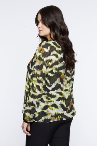 Blouse - Noir, vert et marron