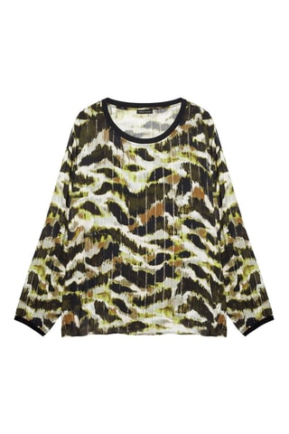 Blouse - Noir, vert et marron