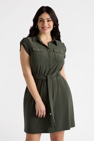 Robe chemise - Vert