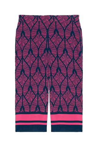 Pantalon 7/8 taille haute - Violet