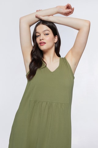 Robe midi - Vert