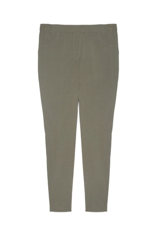 Pantalon taille haute - Kaki - Vert