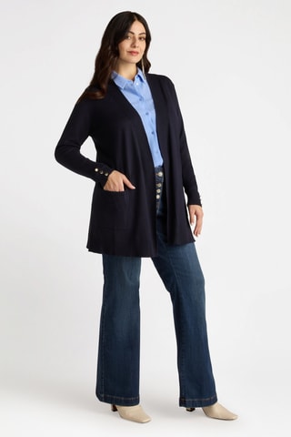 Gilet long - Bleu