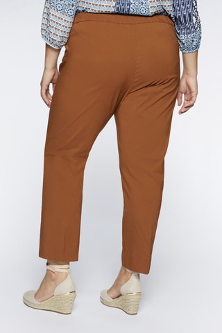 Pantalon 7/8 taille haute - Camel - Beige