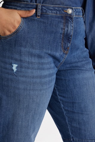 Jean mom taille haute - Bleu