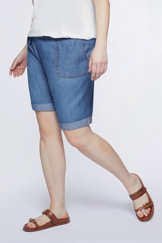Short en jean - Bleu