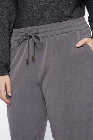 Pantalon droit taille haute - Gris foncé - Gris