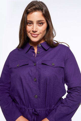 Chemisier en lin - Violet