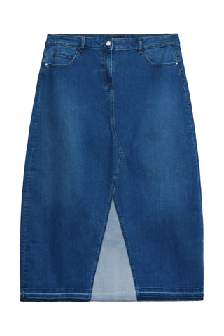 Jupe longue en jean - Bleu