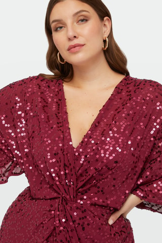 Robe droite - Rouge