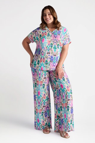 Pantalon palazzo - Blanc