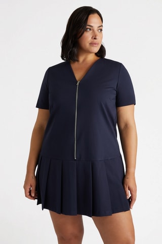 Robe taille basse - Bleu
