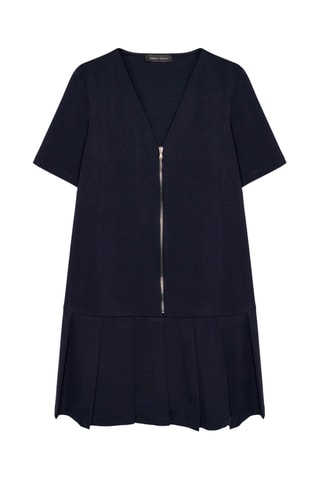 Robe taille basse - Bleu