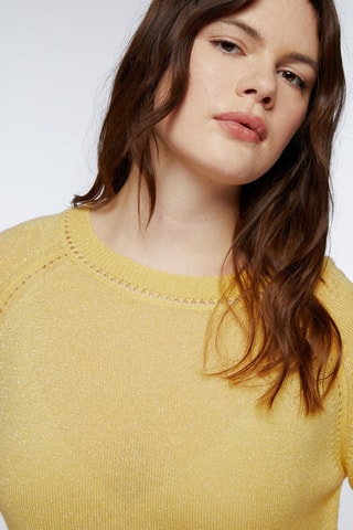Pull en laine et cachemire - Jaune