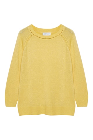 Pull en laine et cachemire - Jaune