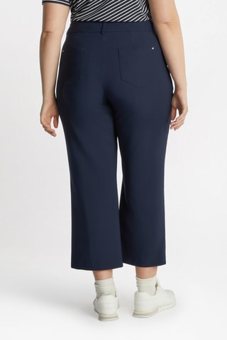 Pantalon flare 7/8 taille haute - Bleu