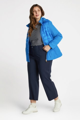 Pantalon flare 7/8 taille haute - Bleu