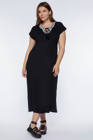 Robe longue - Blanc et noir