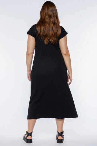 Robe longue - Blanc et noir