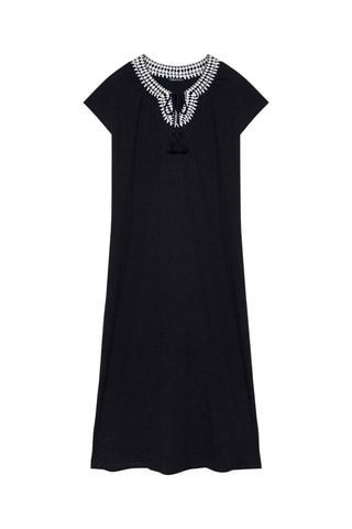 Robe longue - Blanc et noir