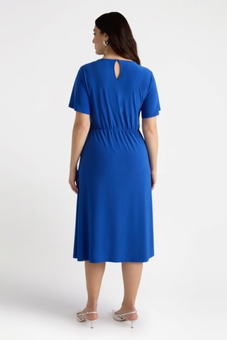 Robe midi - Bleu