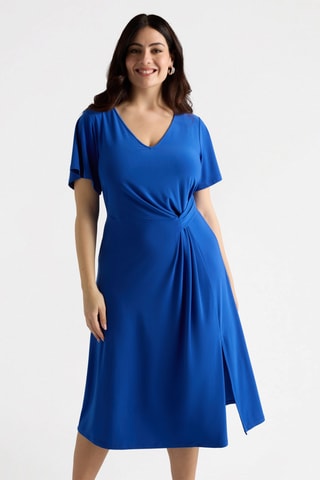 Robe midi - Bleu