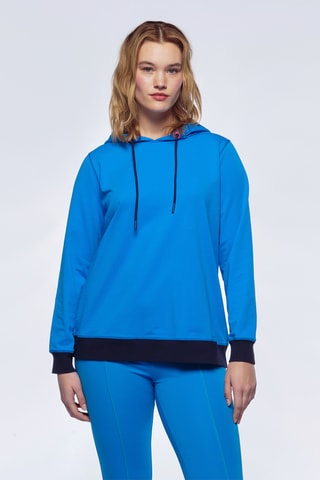Sweat à capuche - Bleu