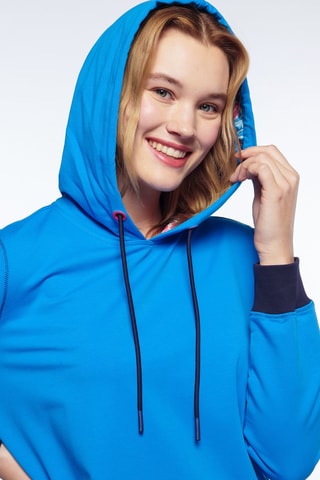 Sweat à capuche - Bleu