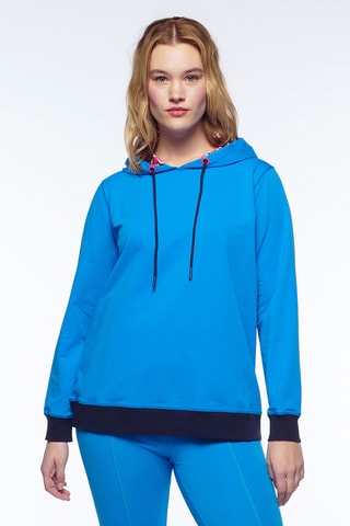 Sweat à capuche - Bleu