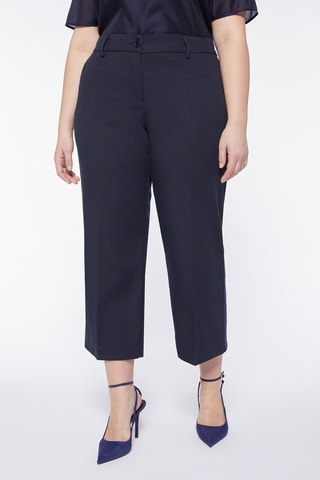 Pantalon droit 7/8 - Bleu