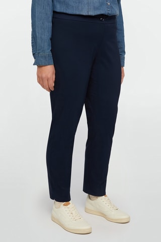 Pantalon taille haute - Bleu marine - Bleu