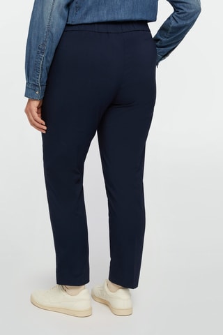 Pantalon taille haute - Bleu marine - Bleu