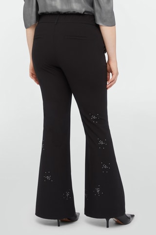 Pantalon flare taille haute - Noir - Noir