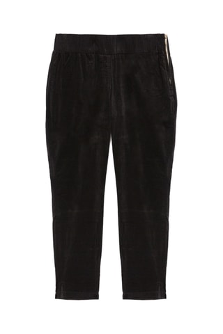 Pantalon en velours taille haute - Noir - Noir