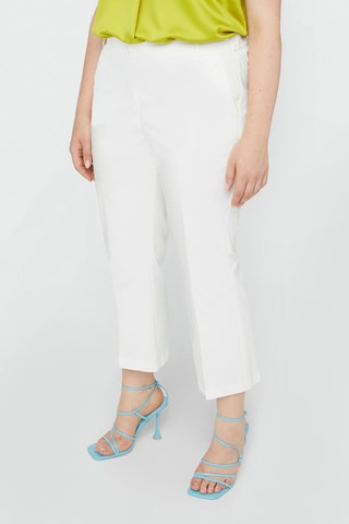 Pantalon flare 7/8 taille haute - Blanc - Blanc