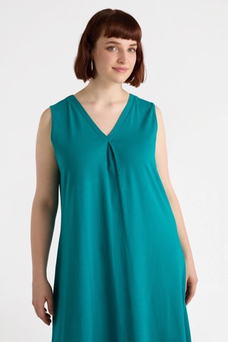 Robe midi - Bleu