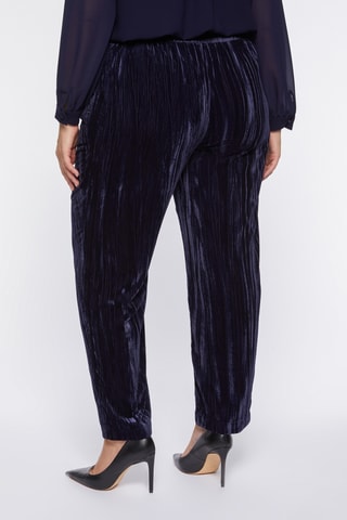Pantalon droit en velours - Bleu