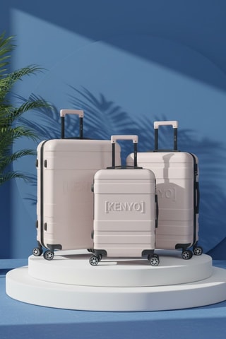 Set de 3 valises - Rose - 55/65/75,5 cm
