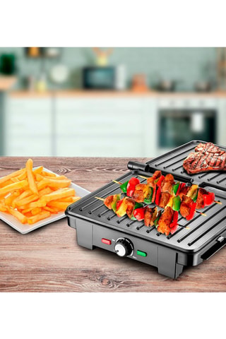 Grill para carne y sándwich - 2200 W - 36,5 x 16,5 x 36 cm
