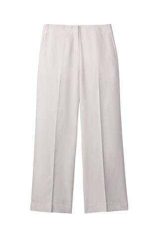 Pantalon relaxed taille haute - Ecru