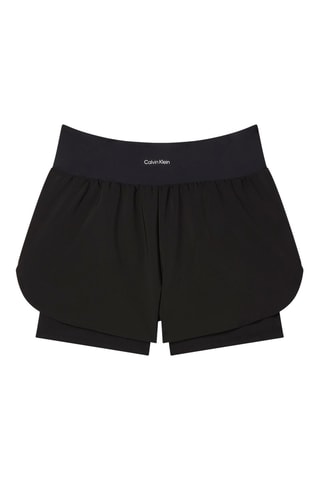 Short 2-en-1 taille haute - Noir