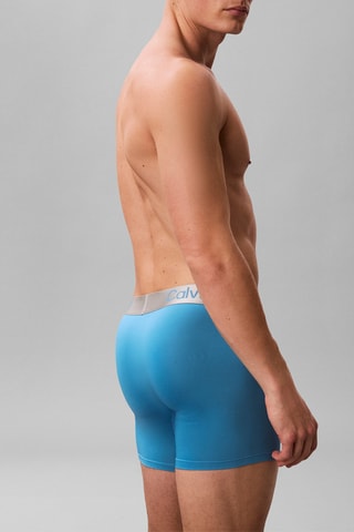 3 boxers - Bleu cobalt, gris foncé et vert clair