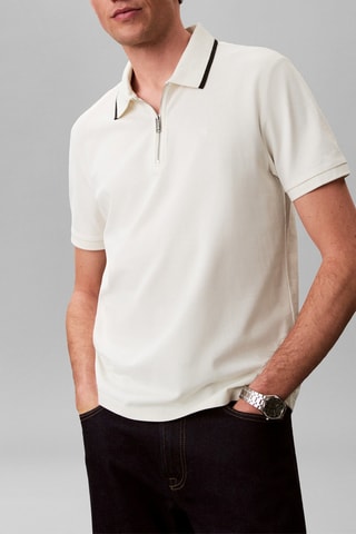 Polo regular - Blanc cassé