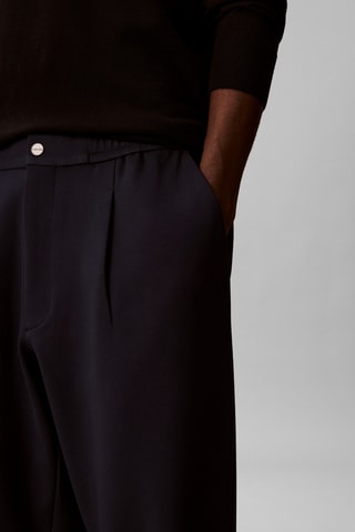 Pantalon tapered - Bleu marine