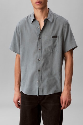 Chemise en lin - Gris clair