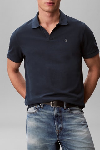 Polo regular - Bleu marine