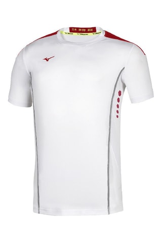 T-shirt de tennis - Blanc et rouge