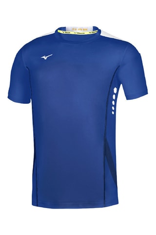 T-shirt de tennis - Bleu roi et blanc