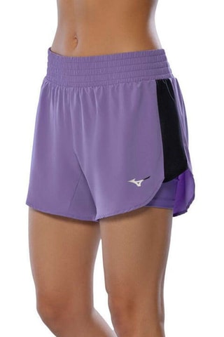 Short de running 2-en-1 - Violet