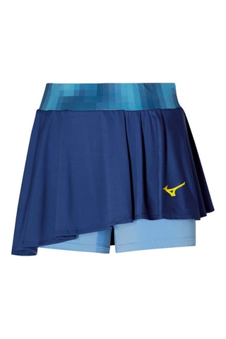 Jupe asymétrique d’entrainement - Bleu marine et bleu cobalt